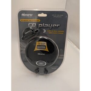 Memorex MD6451R-BLK Portable CD Player Skip Protection Bass Boost In-Line Remote